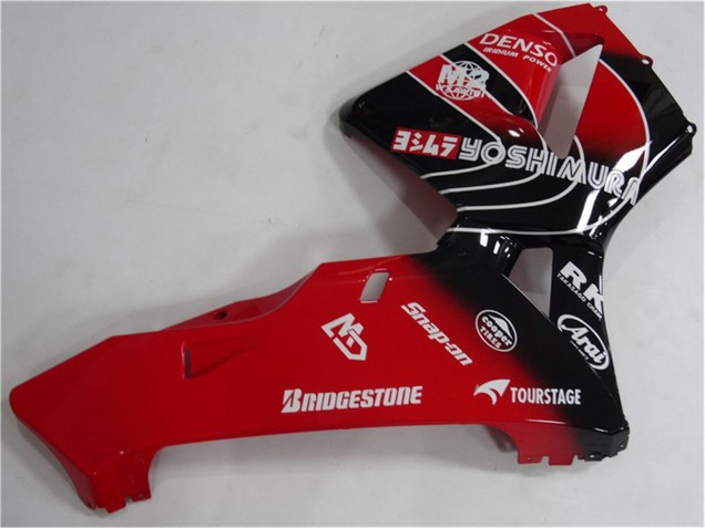 Beste Honda CBR600RR Motorrad Verkleidungen Kit 2005-2006 - Rot Schwarz
