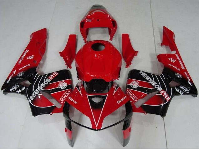 Beste Honda CBR600RR Motorrad Verkleidungen Kit 2005-2006 - Rot Schwarz