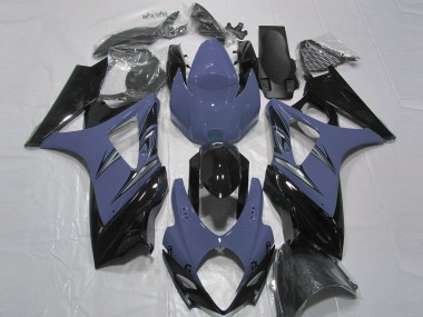 Beste Suzuki GSXR 1000 Motorrad Verkleidung 2007-2008 - Dunkel Blau Glanzendes Schwarz