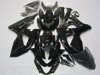 Beste Suzuki GSXR 1000 Motorrad Verkleidung 2009-2016 - Glanzendes Schwarz
