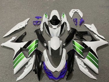 Beste Suzuki GSXR 1000 Motorrad Verkleidung 2009-2016 - Weiss Blau Grun Schwarz