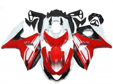 Beste Suzuki GSXR 1000 Motorrad Verkleidung 2009-2016 - Weiss Rot Schwarz