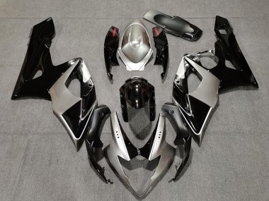 Beste Suzuki GSXR 1000 Motorrad Verkleidung 2005-2006 - Silber Schwarz Rot