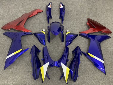 Beste Suzuki GSXR 600 / GSXR 750 Motorrad Verkleidung 2011-2024 - Blau Rot Weiss Gelb
