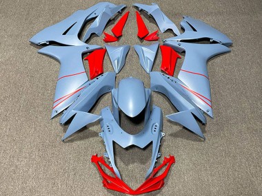 Beste Suzuki GSXR 600 / GSXR 750 Motorrad Verkleidung 2011-2024 - Matt Sky Blau Rot