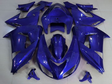Beste Kawasaki ZX10R Motorrad Verkleidung 2006-2007 - Dunkel Blau