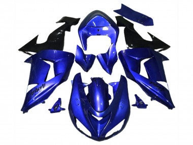 Beste Kawasaki ZX10R Motorrad Verkleidung 2006-2007 - Blau Schwarz