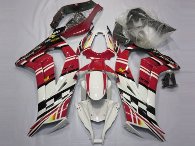 Beste Kawasaki ZX10R Motorrad Verkleidung 2011-2015 - Rot Schwarz Weiss Gelb