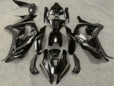 Beste Kawasaki ZX10R Motorrad Verkleidung 2016-2020 - Matt Schwarz Grau Ninja