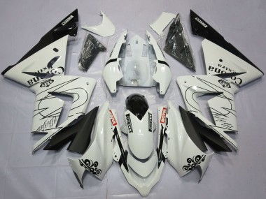 Beste Kawasaki ZX10R Motorrad Verkleidung 2004-2005 - Weiss Corona