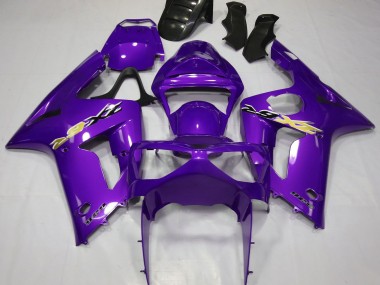 Beste Kawasaki ZX6R Motorrad Verkleidung 2003-2004 - Lila