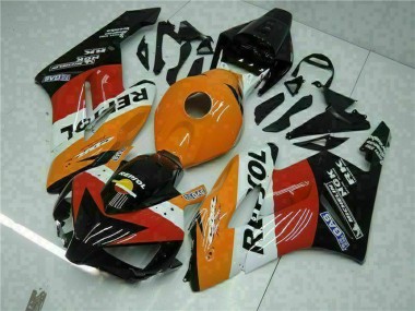 Beste Honda CBR1000RR Motorrad Verkleidung 2004-2005 - Orange Weiss Rot Schwarz Repsol