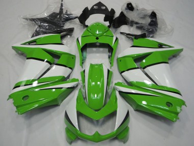 Beste Kawasaki Ninja 250 Motorrad Verkleidung 2008-2012 - Weiss Grun Schwarz