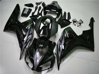 Beste Honda CBR1000RR Motorrad Verkleidung 2004-2005 - Glanzendes Schwarz Grau