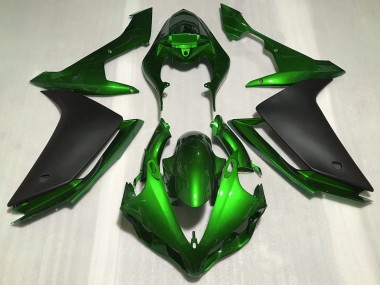 Beste Yamaha R1 Motorrad Verkleidung 2007-2008 - Grun Matt Schwarz