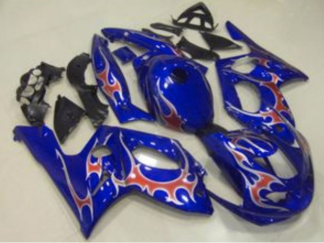 Beste Yamaha YZF600R Thundercat Motorrad Verkleidung 1996-2007 - Blau Rot