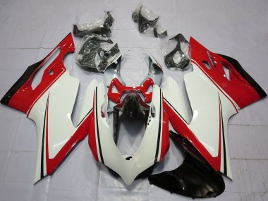 Beste Ducati 899 1199 Motorrad Verkleidung 2011-2014 - Weiss Rot Grun Glanzendes Schwarz