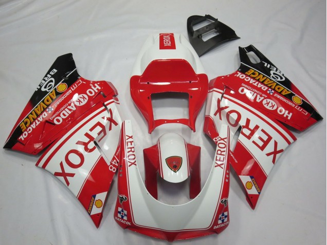 Beste Ducati 748 916 996 998 Motorrad Verkleidung 1993-2005 - Weiss Rot Glanzendes Schwarz Xerox