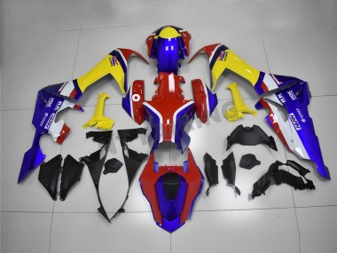 Beste Honda CBR1000RR Motorrad Verkleidung 2017-2023 - Weiss Rot Blau Gelb