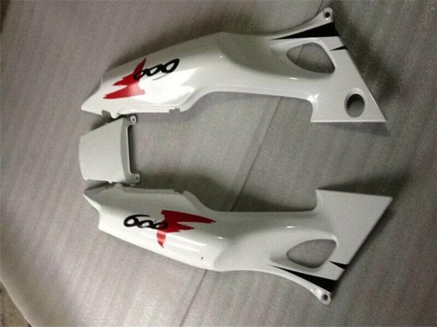 Beste Honda CBR600 F3 Motorrad Verkleidung 1995-1996 - Weiss Rot Glanzendes Schwarz
