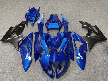 Beste BMW S1000RR Motorrad Verkleidung 2009-2014 - Blau Matt Schwarz