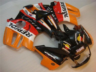 Beste Honda CBR600 F3 Motorrad Verkleidung 1995-1996 - Orange Weiss Rot Glanzendes Schwarz Repsol