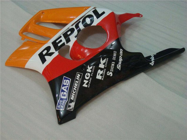 Beste Honda CBR600 F3 Motorrad Verkleidung 1995-1996 - Orange Weiss Rot Glanzendes Schwarz Repsol