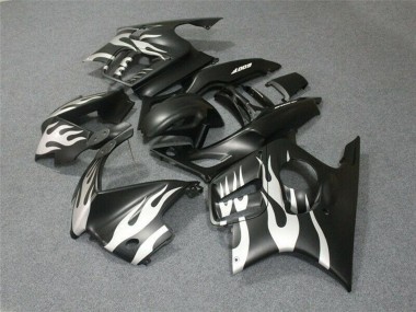 Beste Honda CBR600 F3 Motorrad Verkleidung 1995-1996 - Weiss Matt Schwarz Flamme