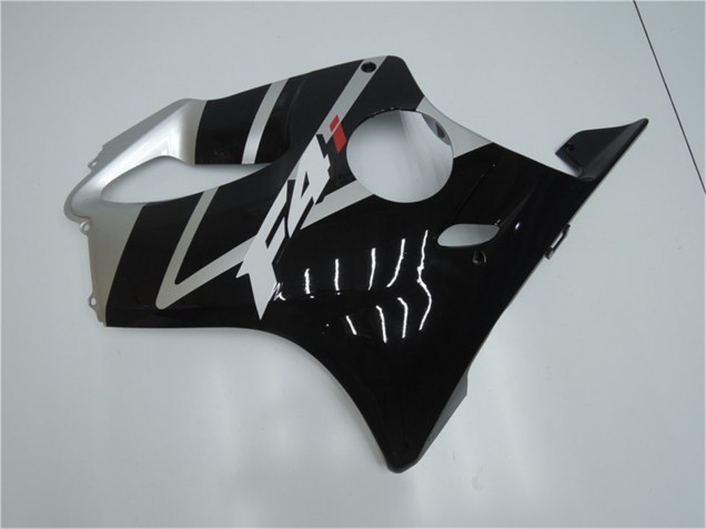 Beste Honda CBR600 F4i Motorrad Verkleidung 2001-2003 - Silber Glanzendes Schwarz