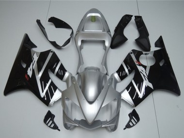 Beste Honda CBR600 F4i Motorrad Verkleidung 2001-2003 - Silber Glanzendes Schwarz