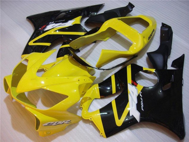Beste Honda CBR600 F4i Motorrad Verkleidung 2001-2003 - Gelb Glanzendes Schwarz
