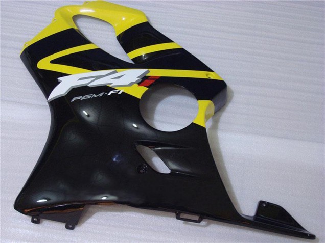 Beste Honda CBR600 F4i Motorrad Verkleidung 2001-2003 - Gelb Glanzendes Schwarz