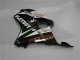 Beste Honda CBR600 F4i Motorrad Verkleidung 2001-2003 - Weiss Gelb Glanzendes Schwarz Playboy