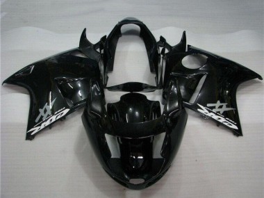 Beste Honda CBR1100XX Blackbird Motorrad Verkleidung Kit 1996-2007 - Glanzendes Schwarz