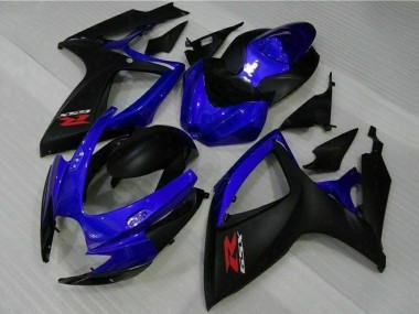 Beste Suzuki GSXR 600/750 Motorrad Verkleidung 2006-2007 - Blau Matt Schwarz Rot