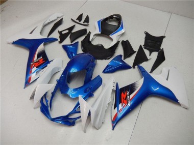 Beste Suzuki GSXR 600/750 Motorrad Verkleidung 2011-2024 - Weiss Blau Schwarz Rot