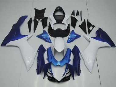 Beste Suzuki GSXR 600/750 Motorrad Verkleidung 2011-2024 - Weiss Hellblau