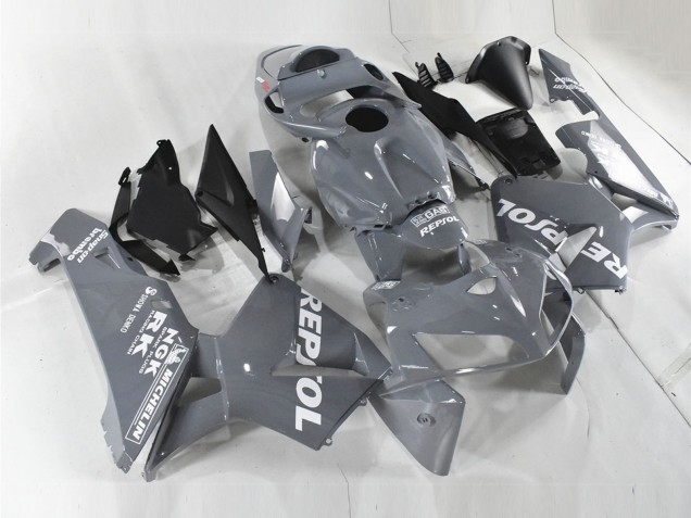 Beste Honda CBR600RR Motorrad Verkleidung 2005-2006 - Nardo Grau Weiss Repsol