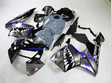 Beste Honda CBR600RR Motorrad Verkleidung 2005-2006 - Nardo Grau Hai