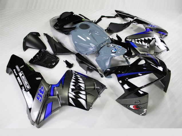 Beste Honda CBR600RR Motorrad Verkleidung 2005-2006 - Nardo Grau Hai