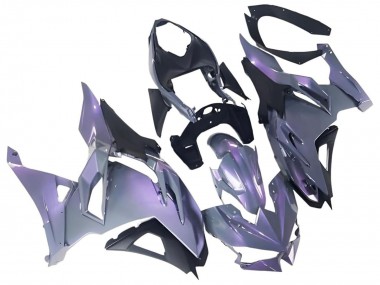 Beste Kawasaki Ninja 500 EX500R Motorrad Verkleidung 2024-2025 - Chameleon Grau Dazz Perl Lila