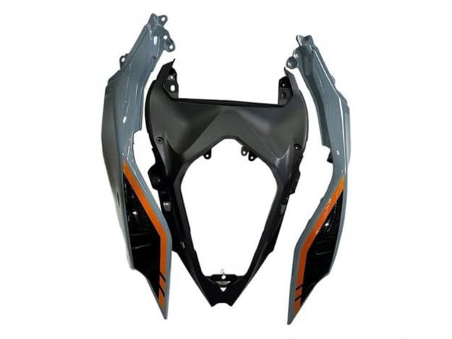 Beste Kawasaki Ninja 500 EX500R Motorrad Verkleidung 2024-2025 - Nardo Grau Orange Schwarz
