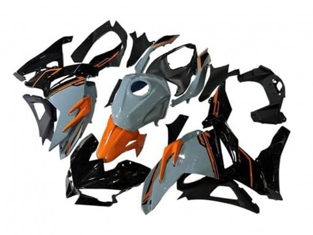 Beste Kawasaki Ninja 500 EX500R Motorrad Verkleidung 2024-2025 - Nardo Grau Orange Schwarz