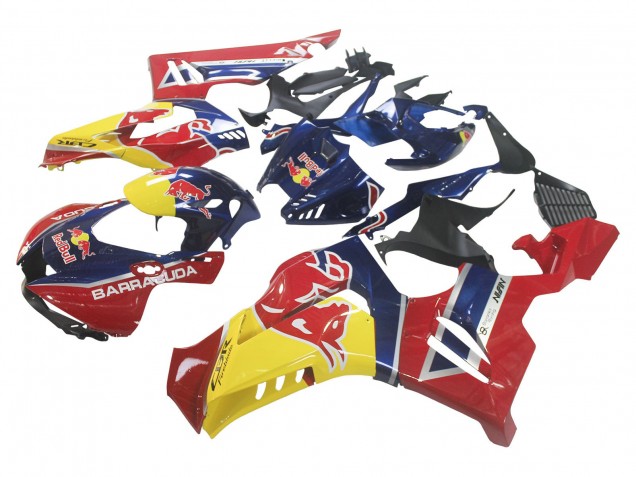 Beste Honda CBR1000RR-R Motorrad Verkleidung 2020-2023 - Blau Gelb Red Bull