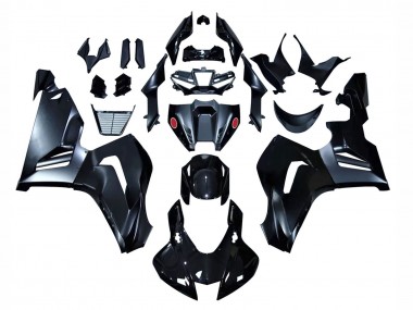 Beste Honda CBR1000RR-R Motorrad Verkleidung 2020-2023 - Glanzendes Schwarz Matt Schwarz
