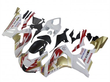 Beste Honda CBR1000RR-R Motorrad Verkleidung 2020-2023 - Weiss Rot Gold Motul HRC