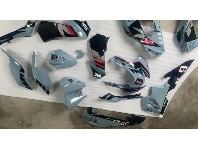 Beste Honda CBR1000RR-R Motorrad Verkleidung 2020-2023 - Nardo Grau Glanzendes Schwarz HRC 9