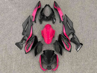 Beste Kawasaki Z400 Motorrad Verkleidung 2018-2024 - Matt Schwarz Bright Rosa