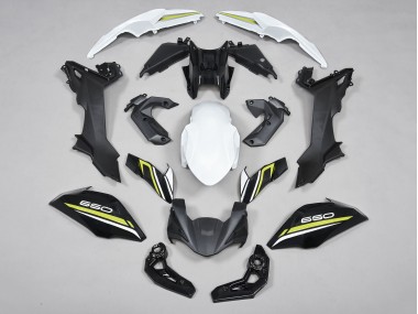 Beste Kawasaki Ninja Z650 Motorrad Verkleidung 2017-2019 - Schwarz Weiss Gelb