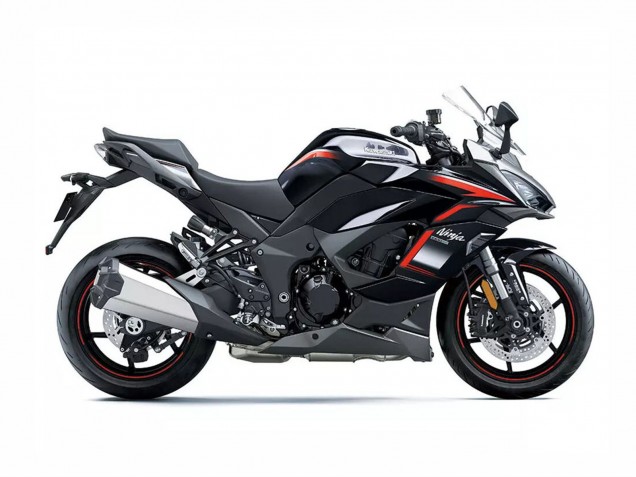 Beste Kawasaki Z1000SX Motorrad Verkleidung 2020-2025 - Schwarz Rot Stern